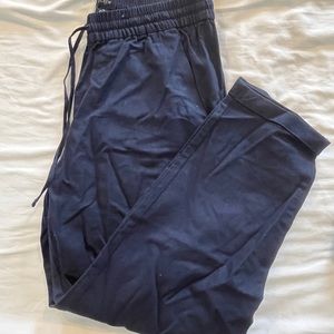 NWT J. Crew linen pants, navy